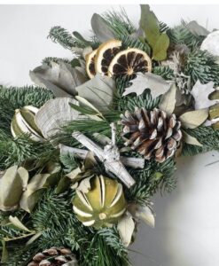 Christmas wreath natural lime