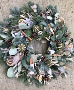 Christmas wreath natural lime