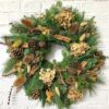 brown hydrangea wreath
